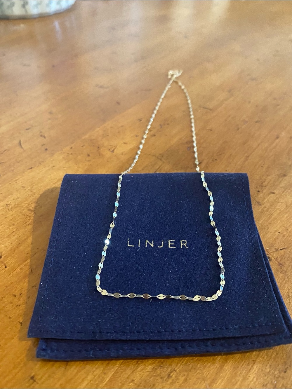 Linjer Shimmer Chain Necklace 14k gold